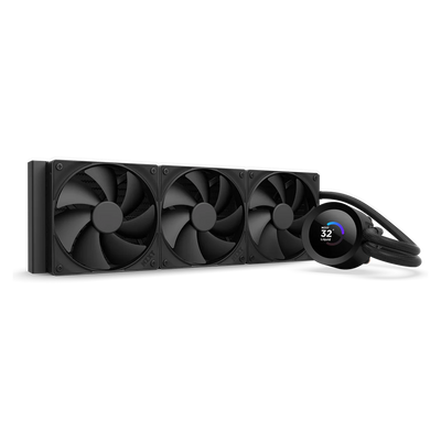 Nzxt Kraken Plus 360mm V2 Display and Radiator Fans AIO Liquid Cooler - Black