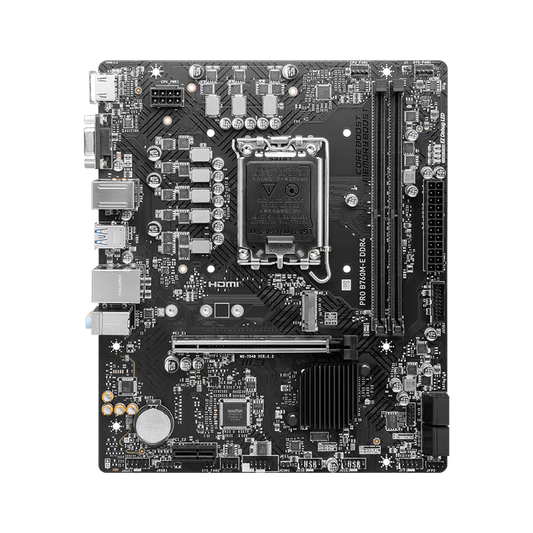 MSI PRO B760M-E DDR4 Motherboard - Black