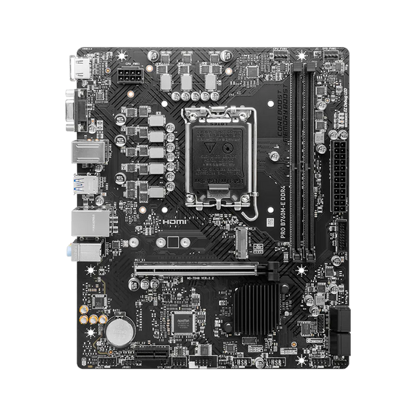 MSI PRO B760M-E DDR4 Motherboard - Black