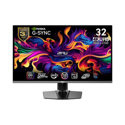 MSI MPG 321URX - 32 Inch 240Hz 4K UHD HDMI 2.1 0.03ms QD-OLED Gaming Monitor - Black