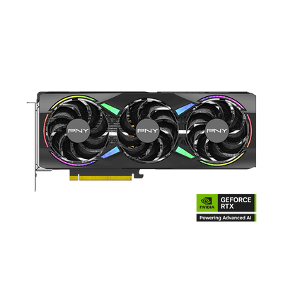 PNY Nvidia GeForce RTX 5070 Ti 16GB ARGB EPIC-X RGB Overclocked Triple Fan Graphics Card - Black