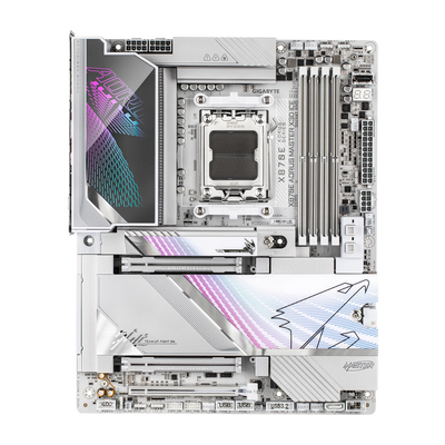 GIGABYTE X870E AORUS MASTER X3D ICE Motherboard - White