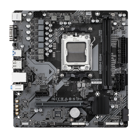 GIGABYTE B650M S2H 1.3 DDR5 Motherboard - Black