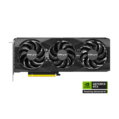 PNY Nvidia GeForce RTX 5070 12GB Overclocked Triple Fan Graphics Card - Black