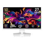 MSI MAG 272QPW X28 - 27 Inch WQHD 280Hz 0.03ms HDMI 2.1 QD-OLED Gaming Monitor - White