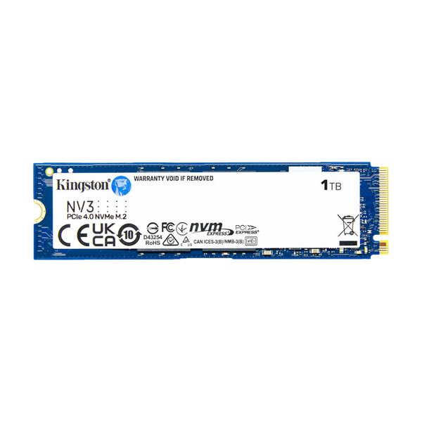 KINGSTON 1000G NV3 M.2 2280 PCIe 4.0 GEN4X4 NVMe SSD (R:6,000 MB/s W:4,000 MB/s) - 1TB