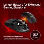 HyperX Pulsefire Fuse Wireless Gaming Mouse - Black