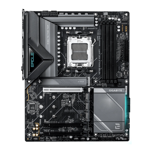 GIGABYTE X870E EAGLE X3D WIFI7 Motherboard - Black