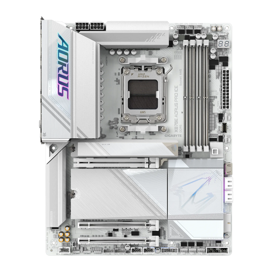 GIGABYTE X870E AORUS PRO X ICE Motherboard - White
