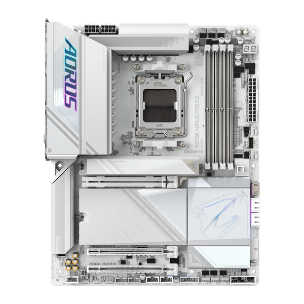 GIGABYTE X870E AORUS PRO X ICE Motherboard - White