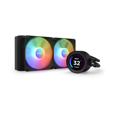 NZXT Kraken Elite 240 RGB 240mm AIO CPU Liquid Cooler With LCD Display - Black