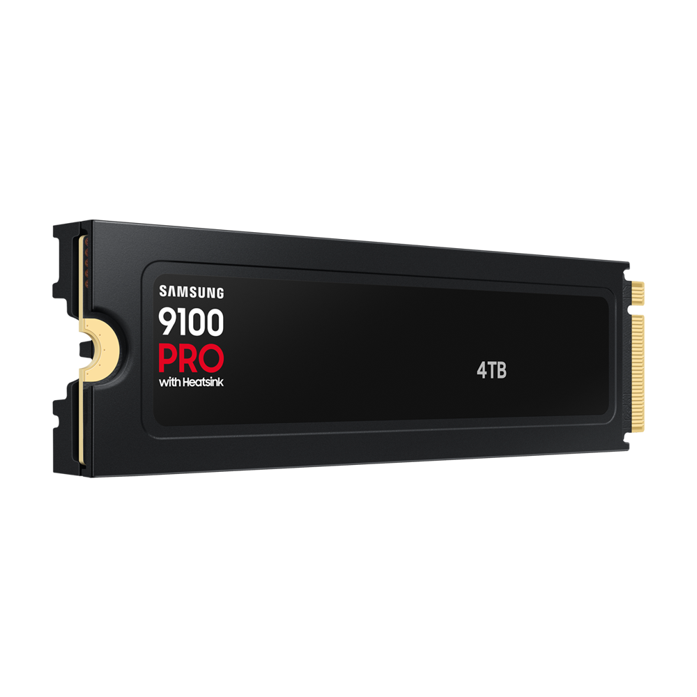 SAMSUNG 9100 PRO M.2 2280 PCIe GEN5X4 NVMe SSD With Heatsink (R:14,800 MB/s W:13,400 MB/s) - 4TB
