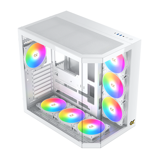 XIGMATEK CUBI II ARCTIC Type C ATX Case - White