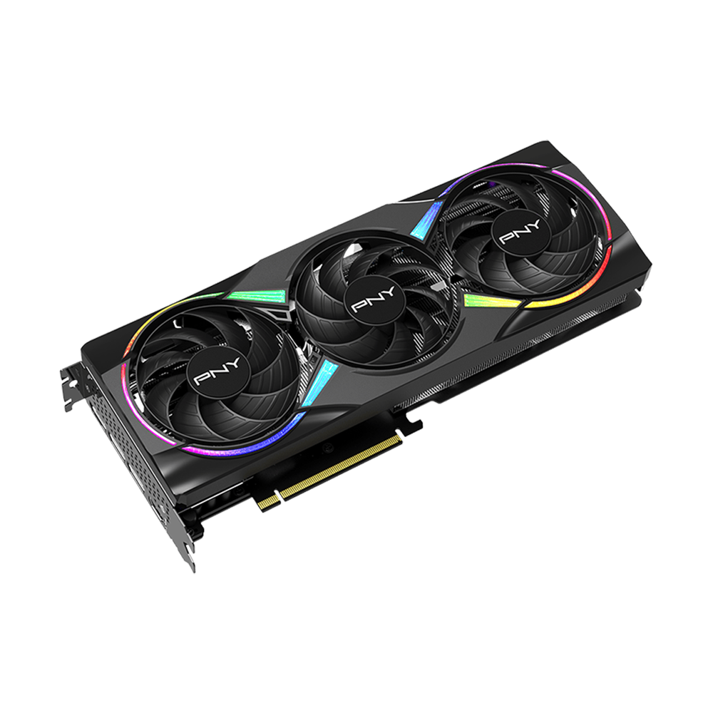 PNY Nvidia GeForce RTX 5060 Ti 8GB ARGB Overclocked Triple Fan Graphics Card - Black