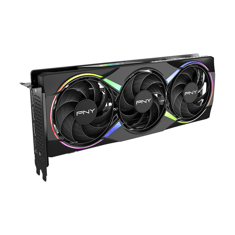 PNY Nvidia GeForce RTX 5060 Ti 8GB ARGB Overclocked Triple Fan Graphics Card - Black