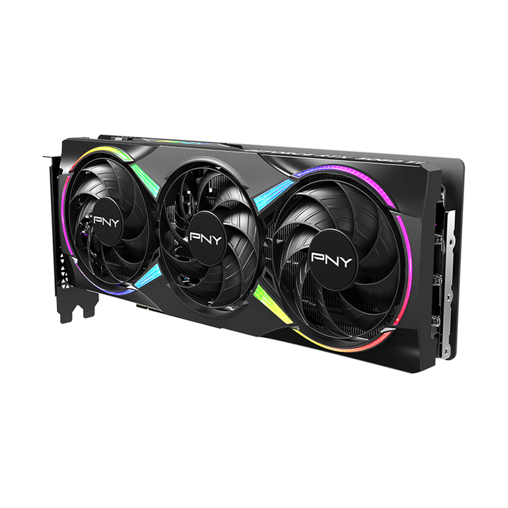 PNY Nvidia GeForce RTX 5060 Ti 8GB ARGB Overclocked Triple Fan Graphics Card - Black