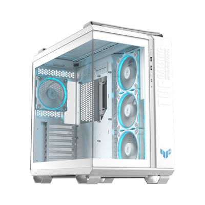 ASUS TUF Gaming GT502 HORIZON ARGB Panoramic ATX Mid Tower Case - White