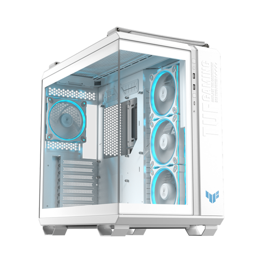 ASUS TUF Gaming GT502 HORIZON ARGB Panoramic ATX Mid Tower Case - White