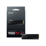 SAMSUNG 9100 PRO M.2 2280 PCIe GEN5X4 NVMe SSD With Heatsink (R:14,800 MB/s W:13,400 MB/s) - 4TB