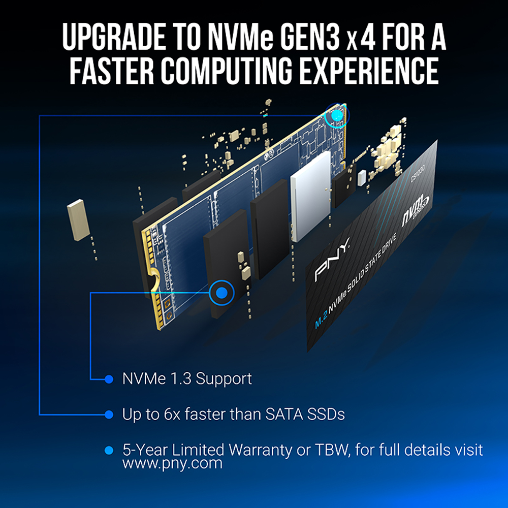 PNY CS1030 M.2 NVMe 1TB SSD