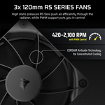 CORSAIR NAUTILUS 360 RS LCD Liquid CPU Cooler - Black