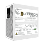 GIGABYTE UD850GM 850W PG5 V2 Fully modular PCIe 5.1 ATX 3.1 ICE 80 Plus Gold Power Supply Unit - White