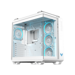 ASUS TUF Gaming GT502 HORIZON ARGB Panoramic ATX Mid Tower Case - White