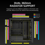 CORSAIR FRAME 4000D LCD RS ARGB Premium Mid Tower Case - Black