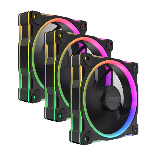 ASUS Prime MR120 ARGB Triple Pack Fan - Black