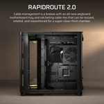 CORSAIR AIR 5400 LX-R RGB LINK Tempered Glass Mid Tower ATX Case - Black