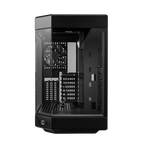 HYTE Dual Chamber Panoramic Tempered Glass ATX Case With 3 Fans - Black