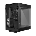 HYTE Dual Chamber Panoramic Tempered Glass ATX Case With 3 Fans - Black
