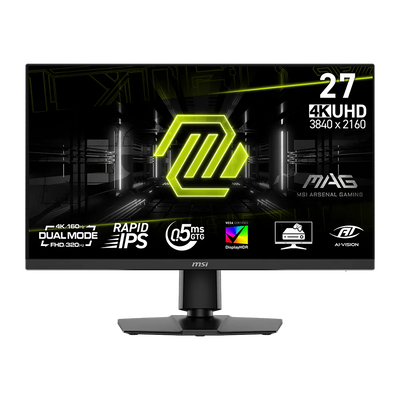 MSI MAG 272URDF E16 27 Inch 160Hz/320Hz Dual Mode 4K UHD HDMI 2.1 0.5ms Gaming Monitor - Black