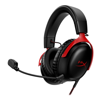 HyperX CLOUD III Wired Gaming Headset - Black/Red