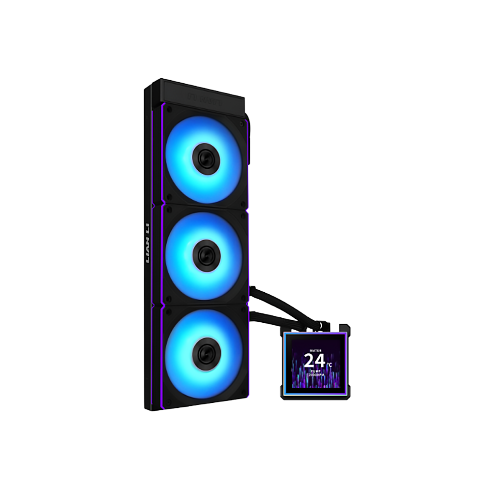 Lian Li Hydro-Shift II LCD-S 360CL With CL Wireless Fans IPS LCD Screen Liquid Cooler - Black