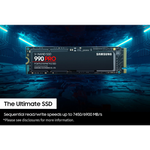 SAMSUNG 990 PRO M.2 2280 PCIe GEN4X4 NVMe SSD (R:7,450 MB/s W:6,900 MB/s) - 1TB