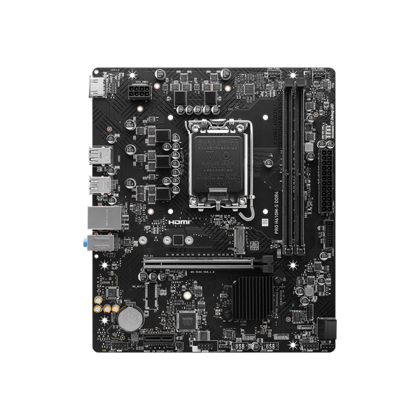 MSI PRO H610M-S DDR4 Motherboard - Black