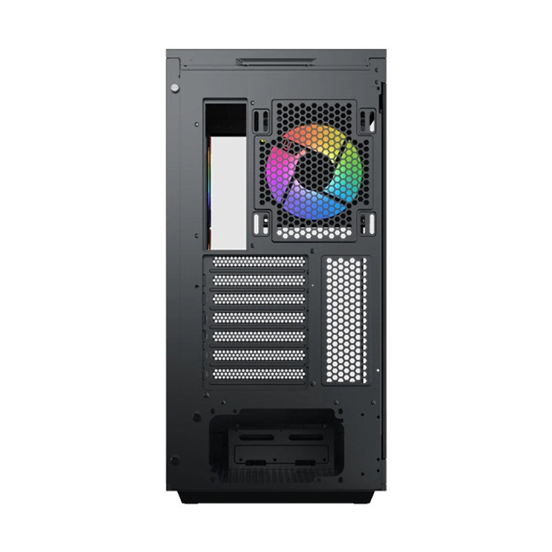 Xigmatek META E-ATX Mid Tower Gaming Case - Black (4 ARGB Fans Included)