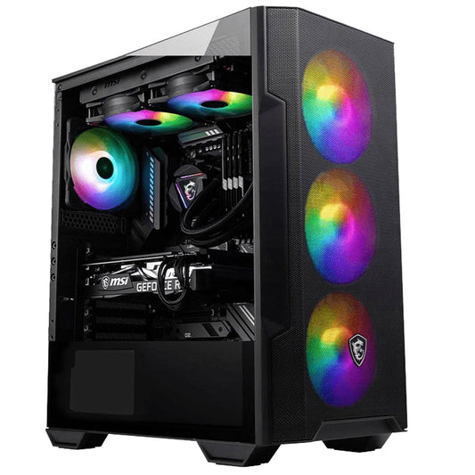 MSI MAG FORGE M100A Micro ATX Tower Gaming Case – Black