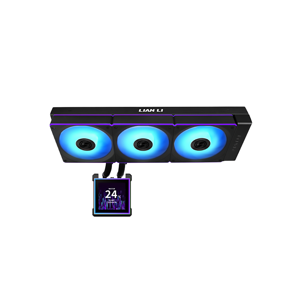 Lian Li Hydro-Shift II LCD-S 360CL With CL Wireless Fans IPS LCD Screen Liquid Cooler - Black