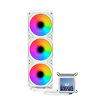 LIAN LI Galahad II LCD SL-INF 360MM ARGB CPU Liquid Cooler – White