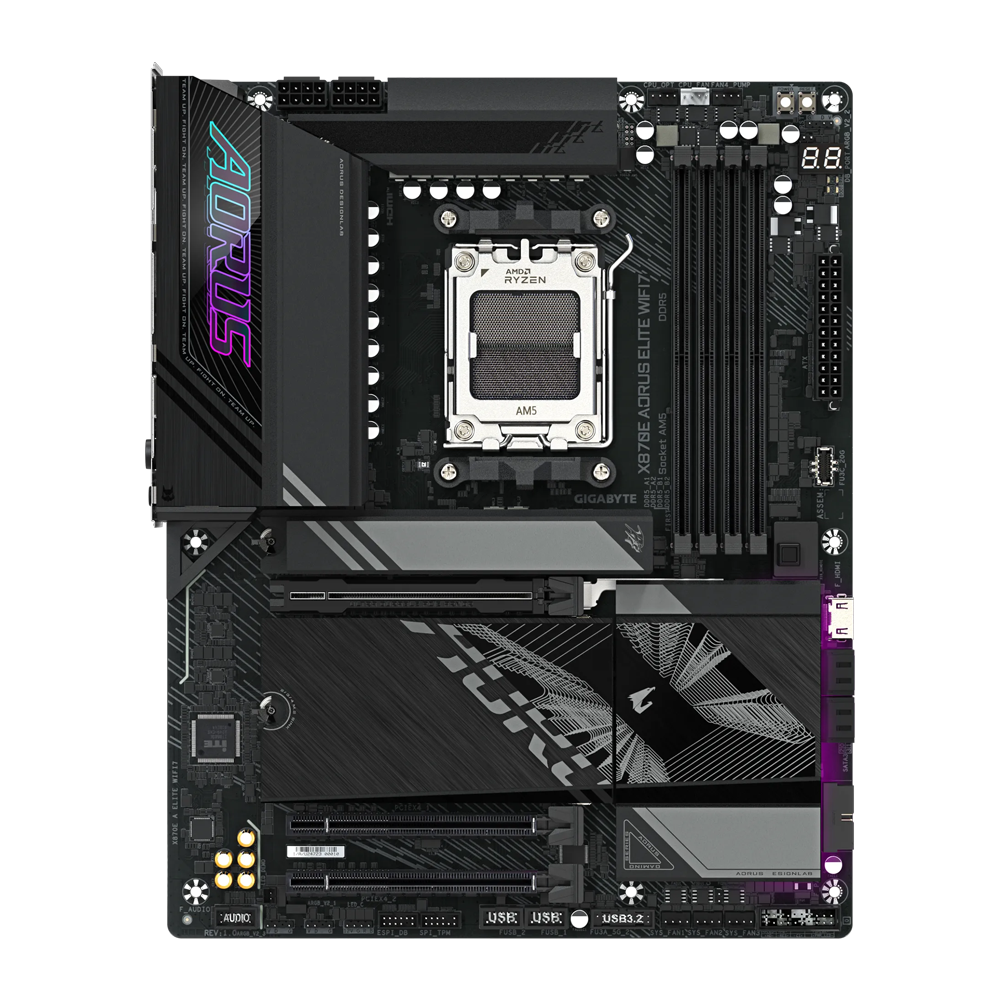 GIGABYTE X870E A ELITE WIFI7 DDR5 Motherboard - Black