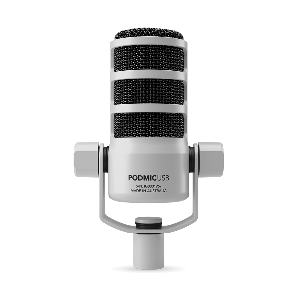 RODE PODMIC USB Versatile Dynamic Broadcast Microphone - White