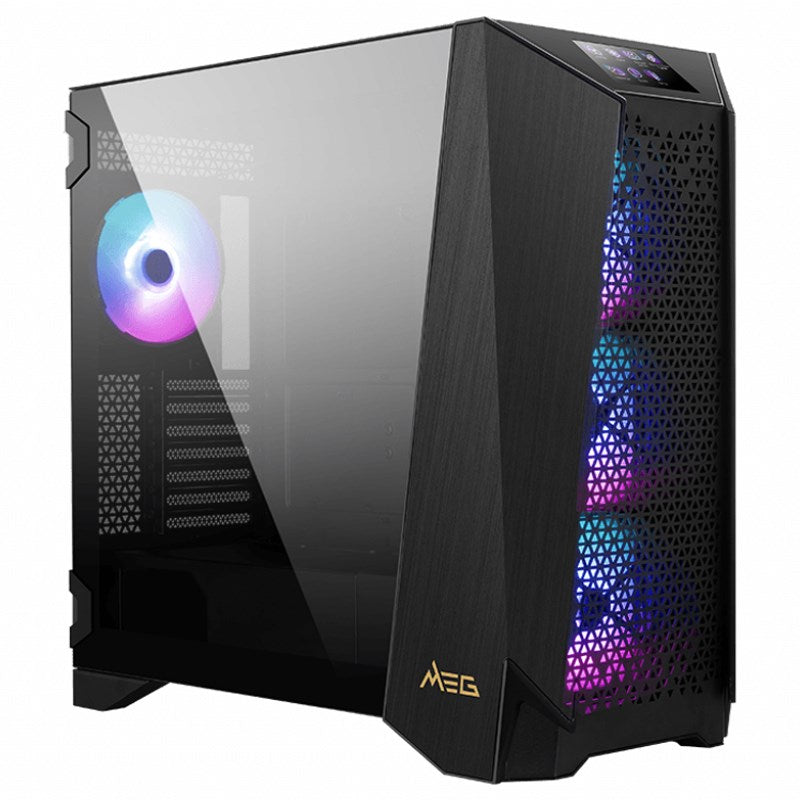 MSI MEG PROSPECT 700R E-ATX Mid Tower Gaming Case with Touch Panel - Black