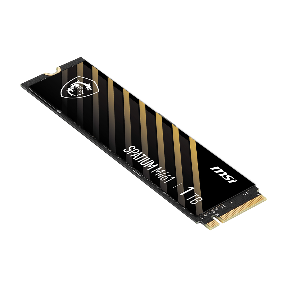 MSI SPATIUM M461 M.2 2280 PCIe GEN4x4 NVMe SSD (R:5,000 MB/s W:3,200 MB/s) - 1TB