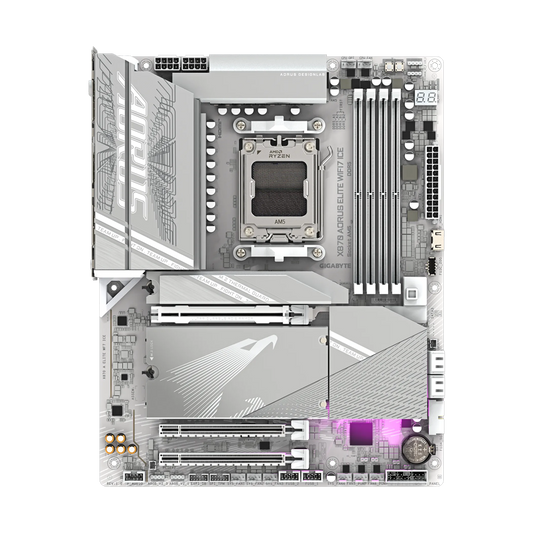 GIGABYTE X870 AORUS ELITE WIFI7 ICE DDR5 Motherboard - White