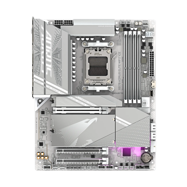 GIGABYTE X870 AORUS ELITE WIFI7 ICE DDR5 Motherboard - White
