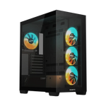 GIGABYTE C500 PANORAMIC STEALTH Mid Tower Case - Black