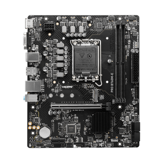 MSI PRO B760M-E DDR5 Motherboard - Black