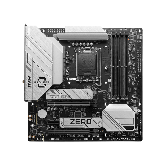 MSI B760M PROJECT ZERO DDR5 Motherboard - White